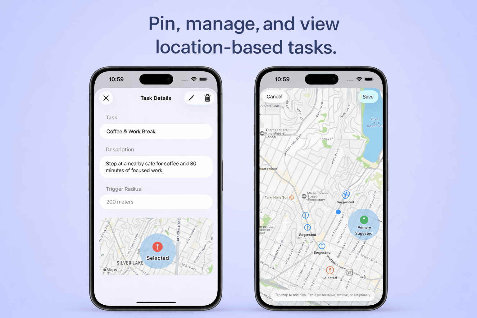 WhileHere app preview